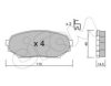 CIFAM 822-388-0 Brake Pad Set, disc brake